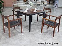 實木（mù）鋁架方桌L-ML1802