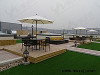 奔馳集團采購露台桌椅戶外遮陽傘（sǎn）