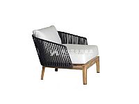 柚木編織帶單人沙發T-SJ1707A