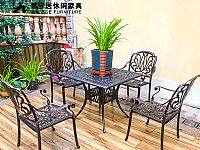 海浪（làng）花（huā）鑄鋁椅Z-LY1301