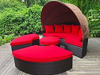 藤（téng）編有蓬組合躺（tǎng）床TY-2505