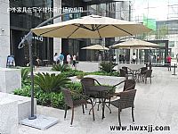 培訓基地休閑家具與遮陽傘的應用